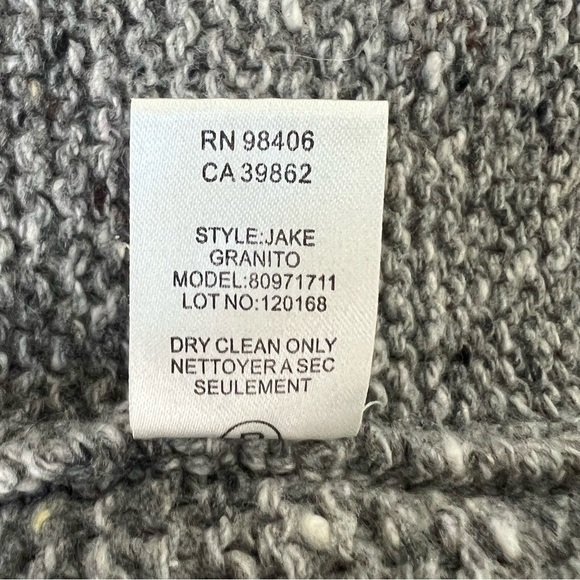 Theory Gray Jake Granito Wool Cashmere Knit Cardigan P/TP Open Front - Picture 10 of 14